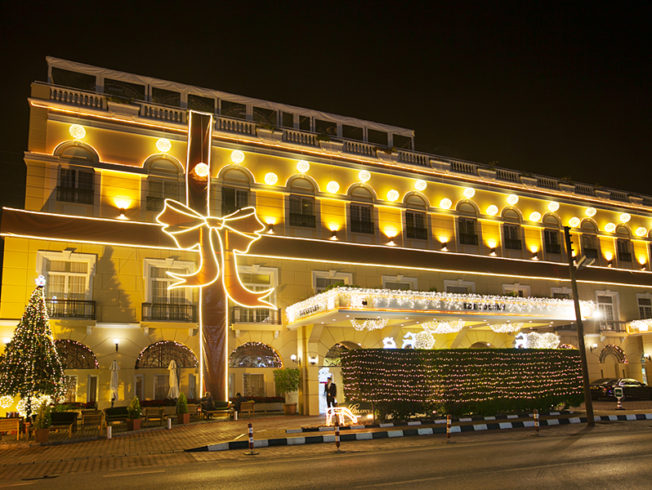 north-cyprus-hotel-with-christmas-decorations