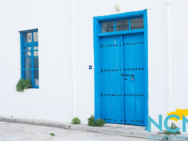 Blue door