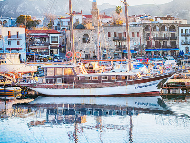 Boat in Kyrenia harbour