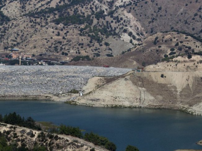 Water reservoir in North Cyprus