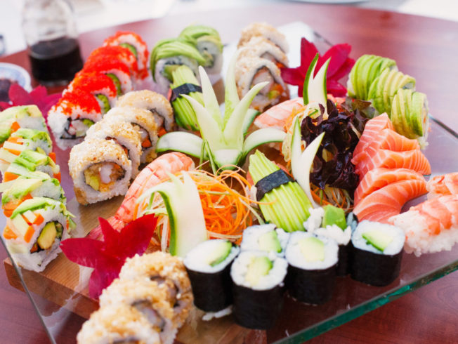 Sushi platter