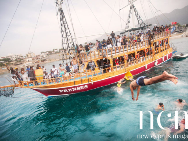 Boat party in North Cyprus