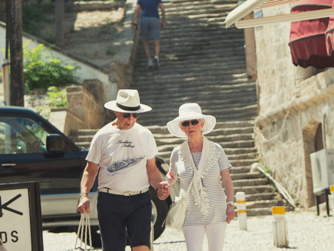 Couple walking