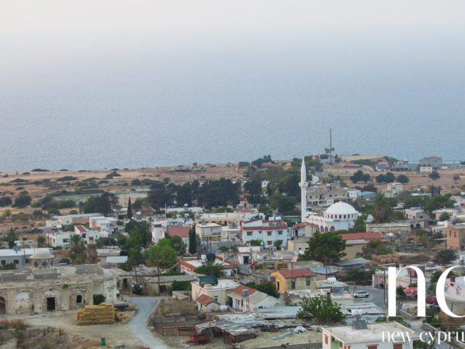 View over village