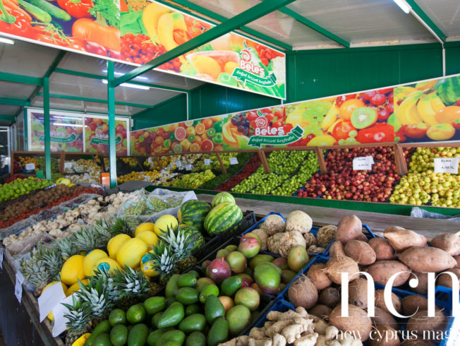 The store of Fruit veg Ya Beles in North Cyprus