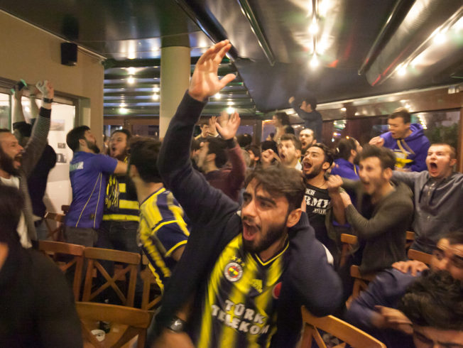 Cypriots love football at The Sicilian